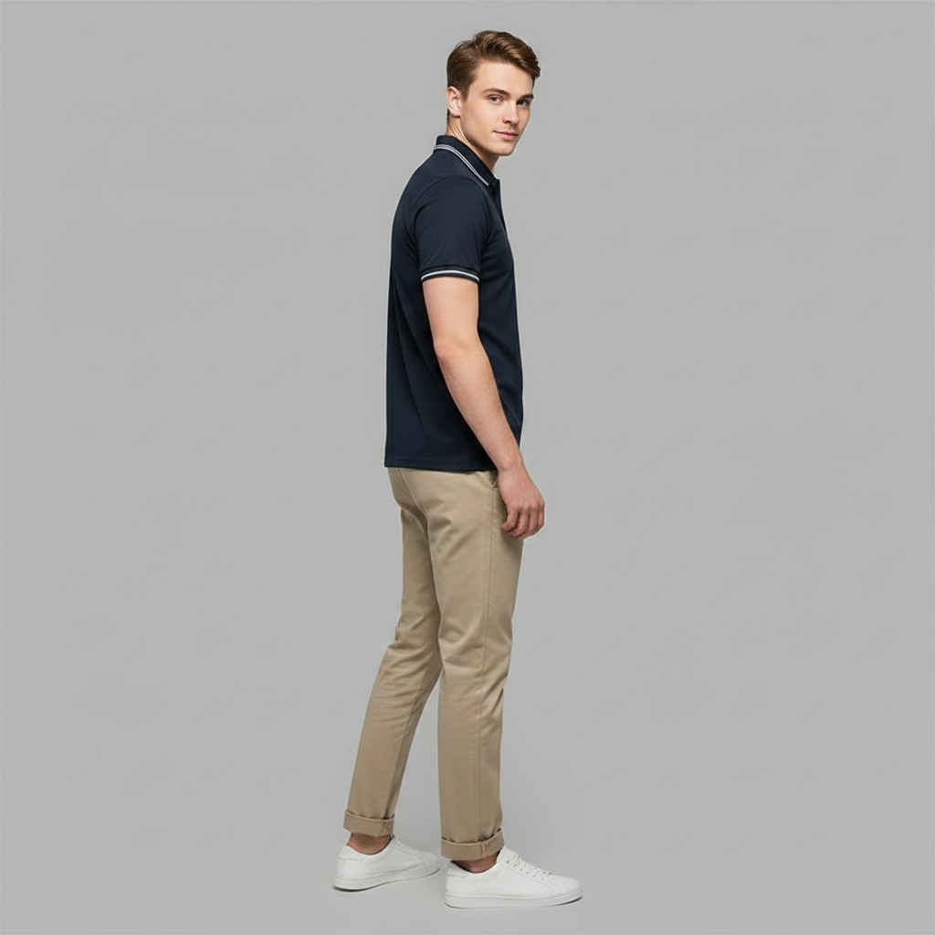 Elegant Men's Polo Shirt | Classic Fit Casual Wear