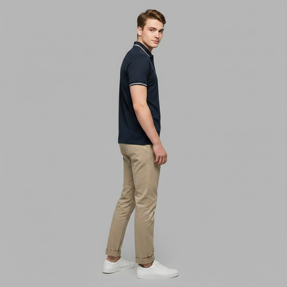 Elegant Men's Polo Shirt | Classic Fit Casual Wear