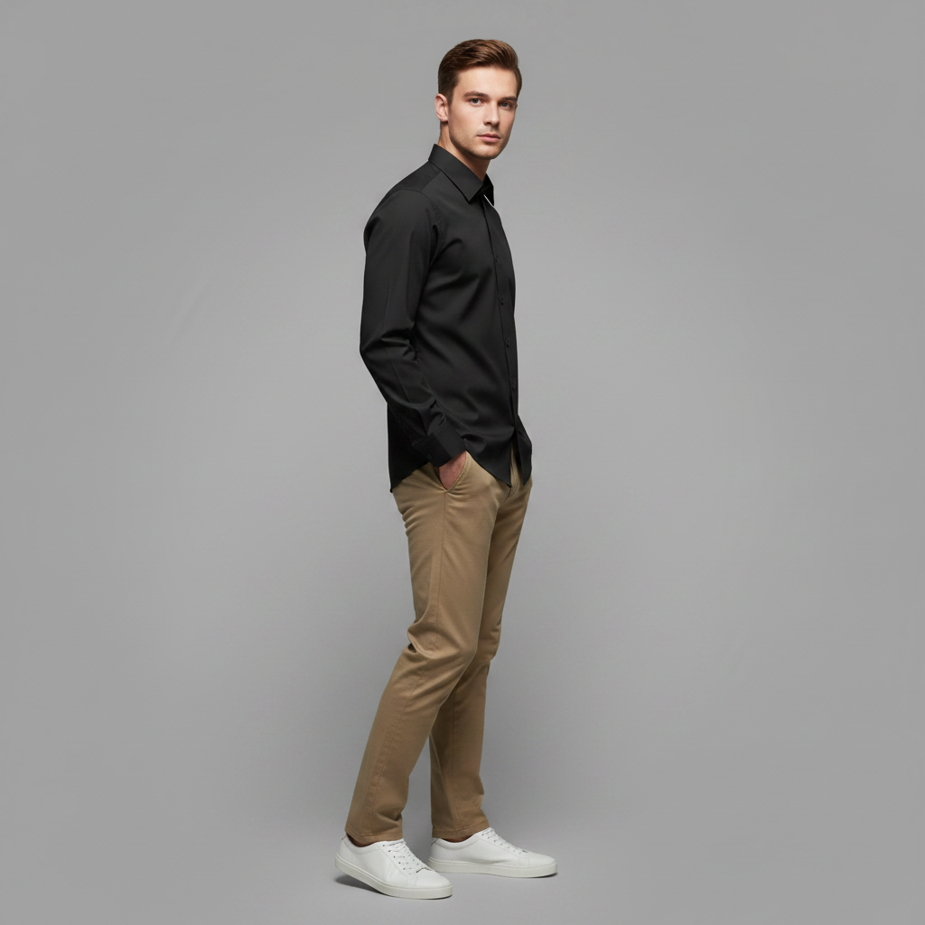 Jethro | Men's Dress Shirt Wrinkle-Free Cotton Blend