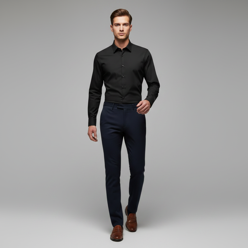 Jethro | Men's Dress Shirt Wrinkle-Free Cotton Blend