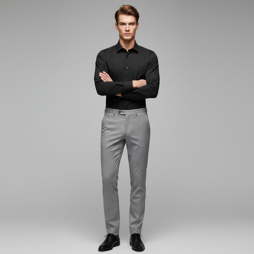 Jethro | Men's Dress Shirt Wrinkle-Free Cotton Blend