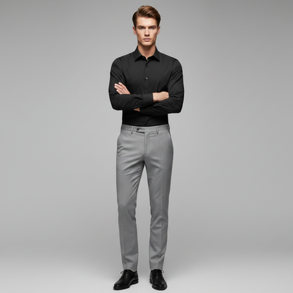 Jethro | Men's Dress Shirt Wrinkle-Free Cotton Blend