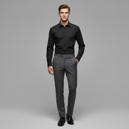 Jethro | Men's Dress Shirt Wrinkle-Free Cotton Blend