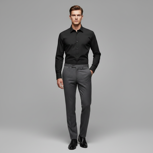 Jethro | Men's Dress Shirt Wrinkle-Free Cotton Blend
