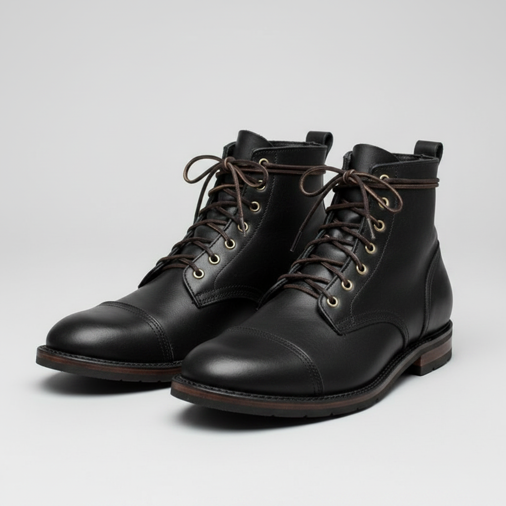 Men's Lace-Up Ankle Work Boots | Durable and Comfortable Fit