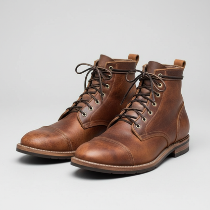 Men's Lace-Up Ankle Work Boots | Durable and Comfortable Fit