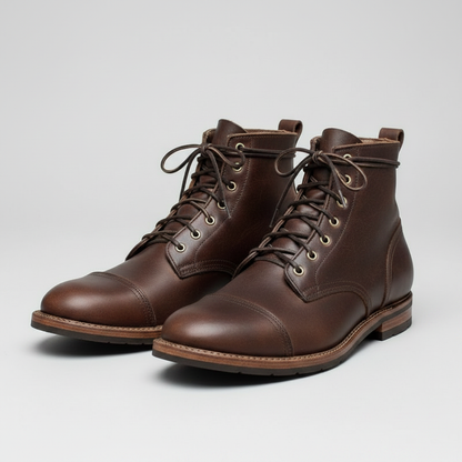 Men's Lace-Up Ankle Work Boots | Durable and Comfortable Fit