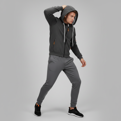 Men's Utility Zip-Up Hoodie | Casual Sweatshirt