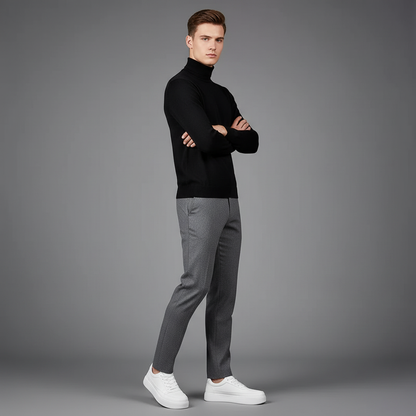 Men's White Platform Sneakers | Casual Trainers