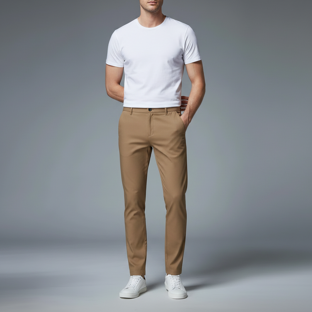 Saul | Men's Slim Fit Stretch Trousers