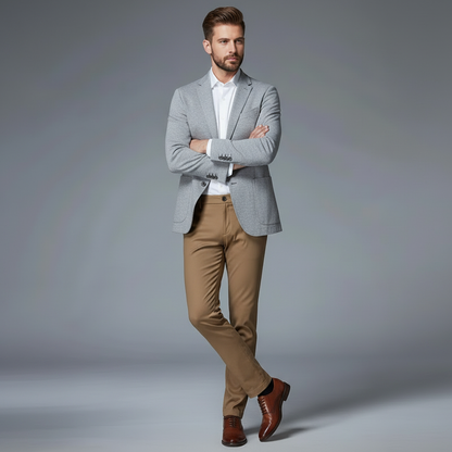 Saul | Men's Slim Fit Stretch Trousers